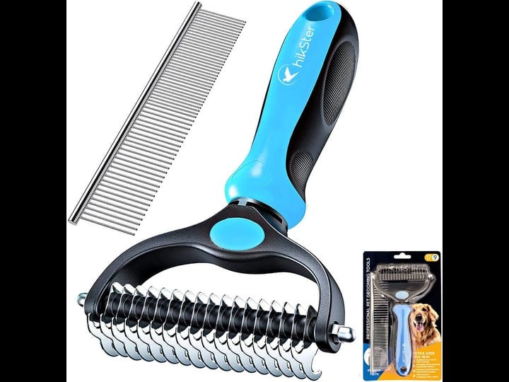 hikster-undercoat-rake-for-dogs-double-coat-with-pet-comb-pet-grooming-brush-double-sided-deshedding-1