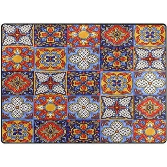 coolnut-mexican-talavera-ceramic-tile-area-rug-80-inchx-58-inch-pet-child-friendly-carpet-for-living-1