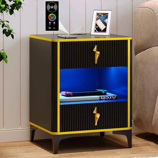 smart-nightstand-bedside-table-with-charging-station-rgb-night-stand-with-human-sensor-led-lights-en-1