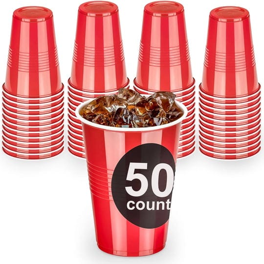 decorrack-50-plastic-cups-16-oz-large-party-cups-disposable-bulk-party-cups-red-1