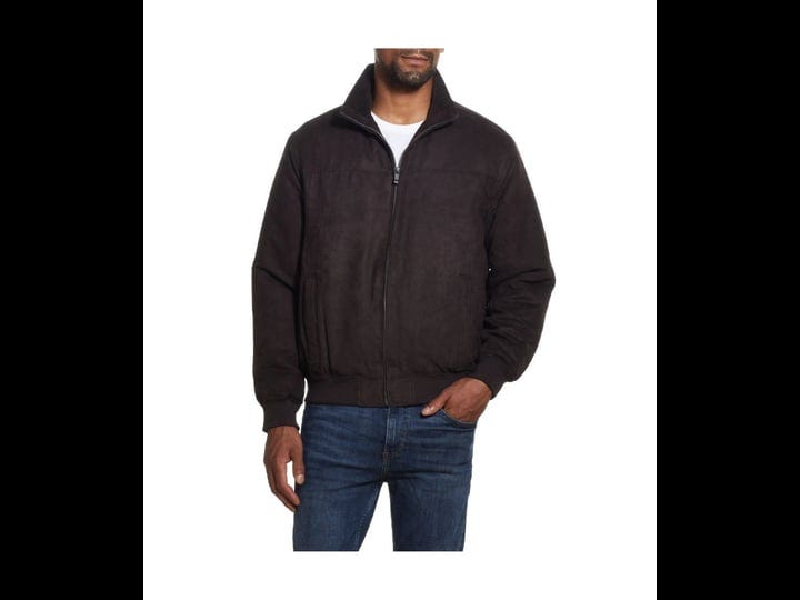 weatherproof-mens-modern-fit-faux-suede-bomber-jacket-dark-brown-size-xl-1