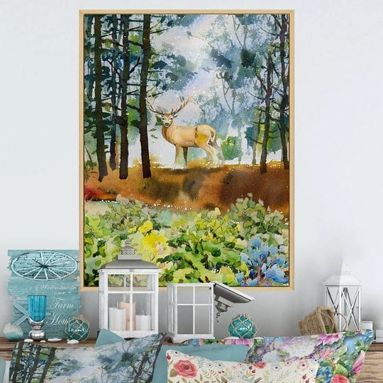 deer-landscape-painting-traditional-canvas-art-print-millwood-pines-1