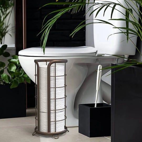 brookstone-bronze-toilet-paper-holder-freestanding-bathroom-tissue-organizer-minimalistic-storage-so-1