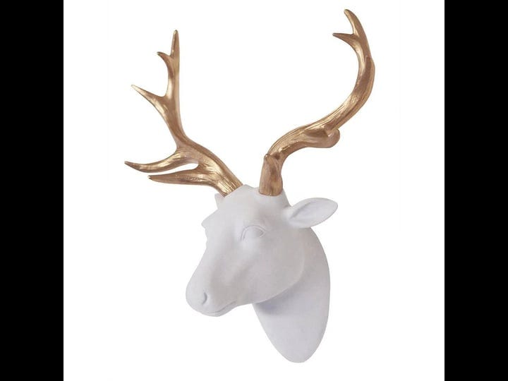 smarten-arts-animal-head-art-wall-decor-flocking-resin-deer-with-gold-antlers-for-wall-mount-decorat-1