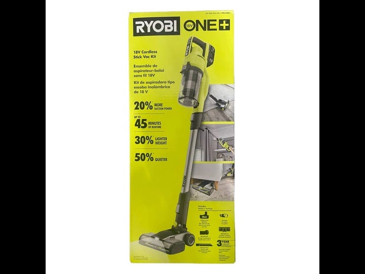 ryobi-pcl720k-one-18v-cordless-stick-vacuum-cleaner-kit-with-4-0-ah-battery-and-charger-1