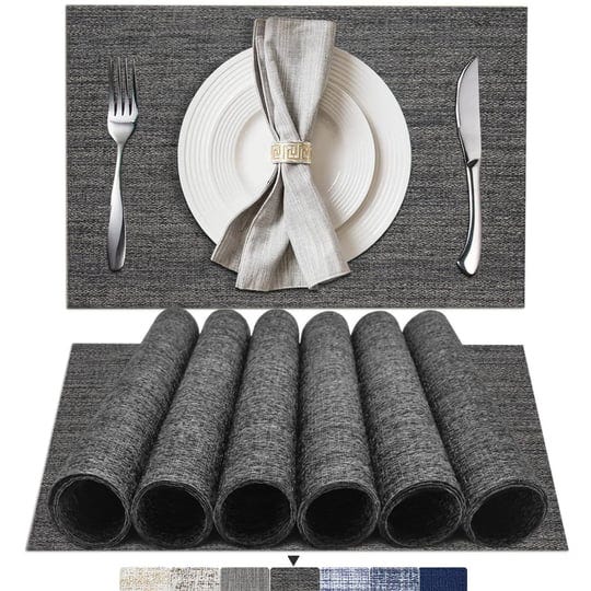 beteam-placemats-set-of-6-dark-gray-woven-vinyl-placemats-washable-durable-table-placemats-indoor-ou-1