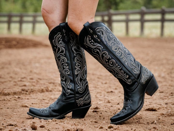 Knee-High-Cowboy-Boots-Black-4