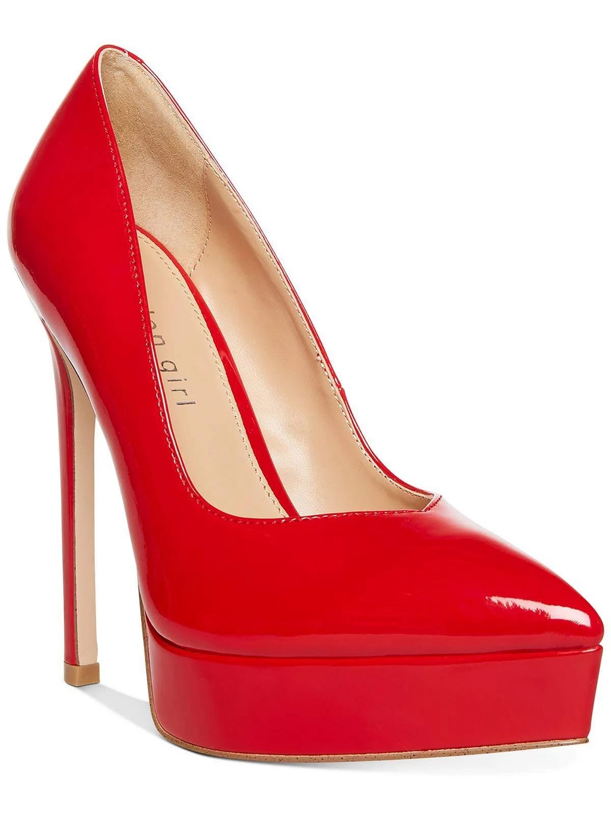 Madden Girl Lidia: Stylish Bright Red Leather Stiletto Pumps | Image