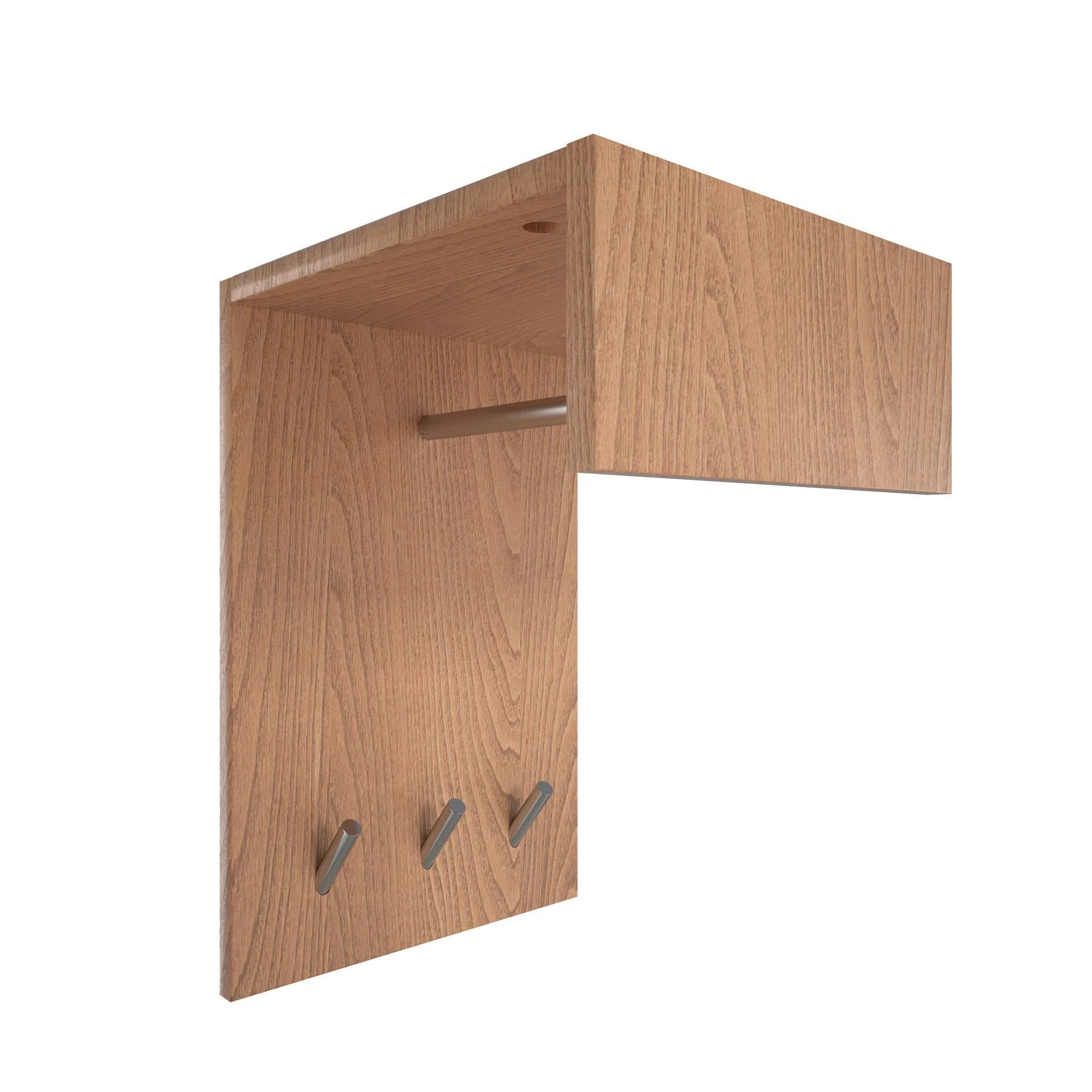 Space-Saving Wall Mounted Coat Rack with Shelf | Image