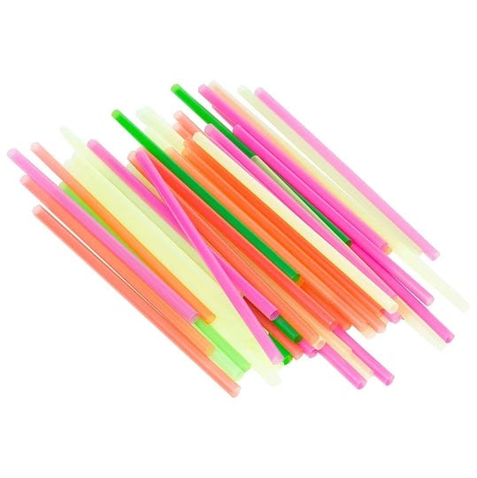 chef-craft-50-piece-8-long-neon-milkshake-smoothie-straws-set-assorted-colors-1-pack-50-straws-1