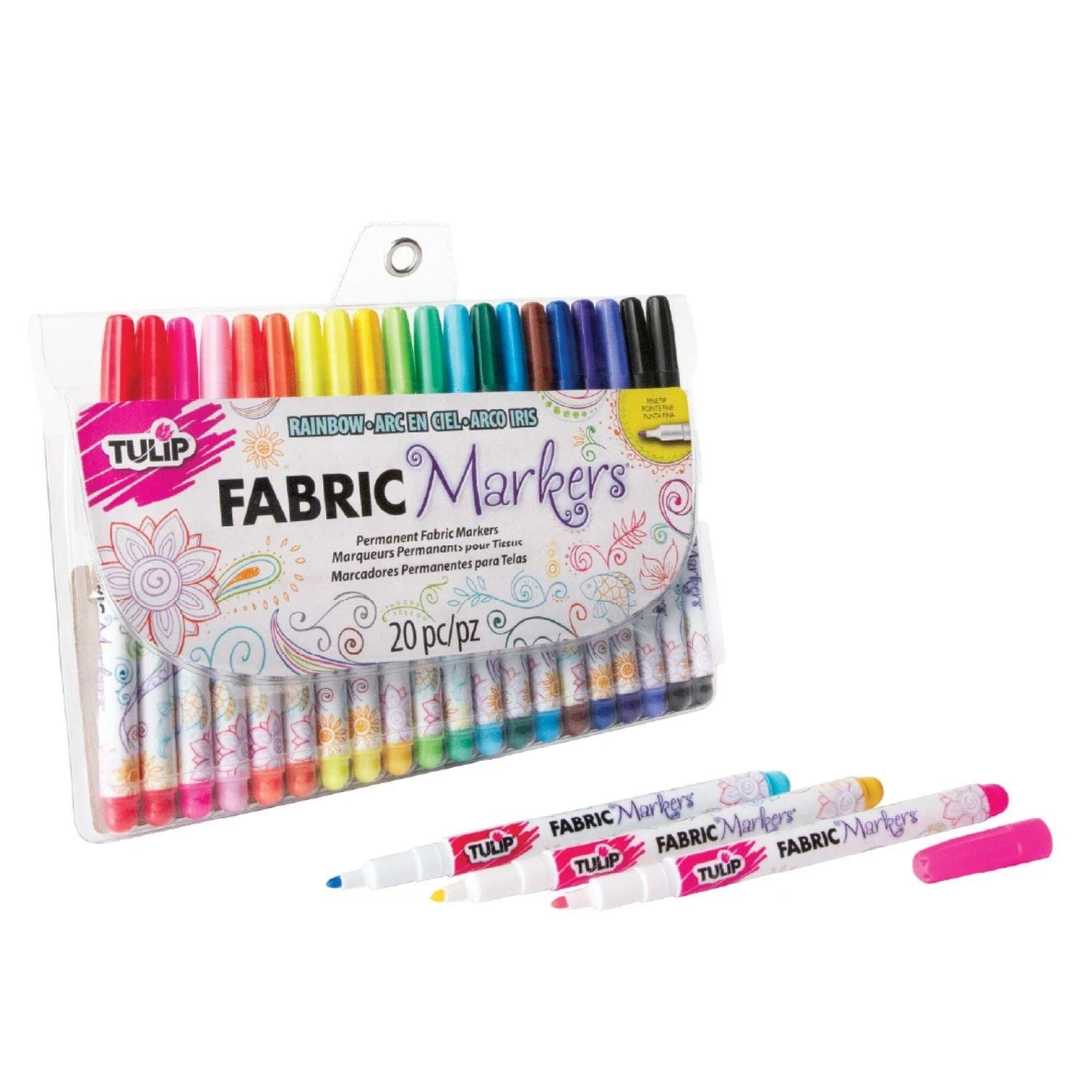 Tulip Fine Tip Fabric Markers - 20 Pack | Image