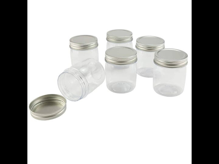 craft-smart-8-ounces-plastic-mason-jars-6-ct-1