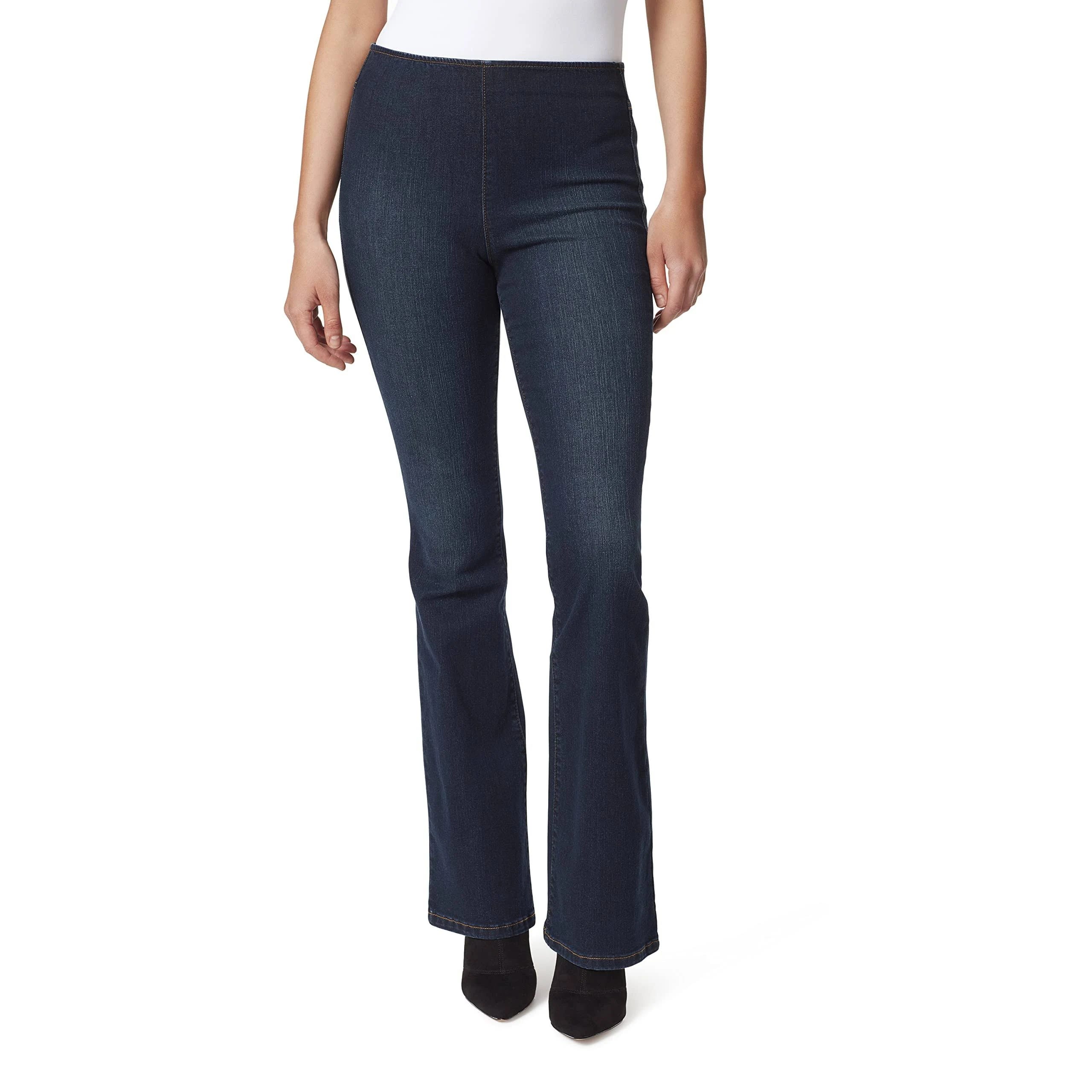 Elegant High Rise Pull-On Flare Jeans by Jessica Simpson | Image