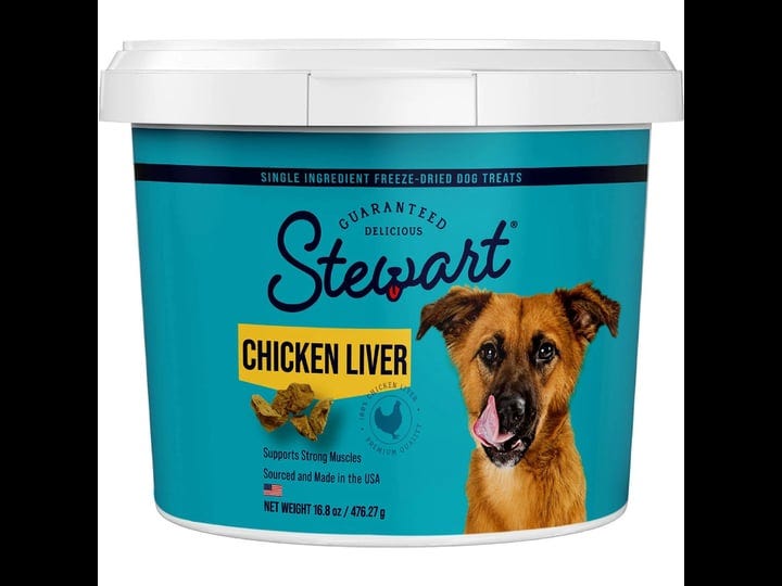 stewart-chicken-liver-freeze-dried-dog-treats-16-8-oz-tub-1