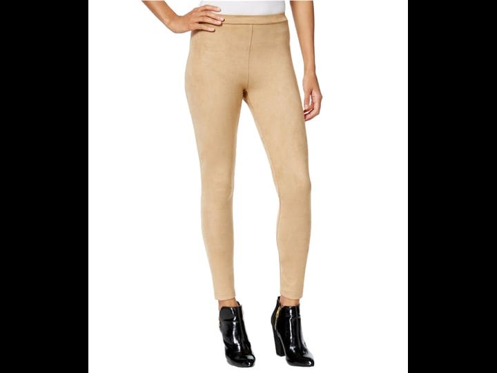 kensie-womens-faux-suede-casual-leggings-beige-medium-1
