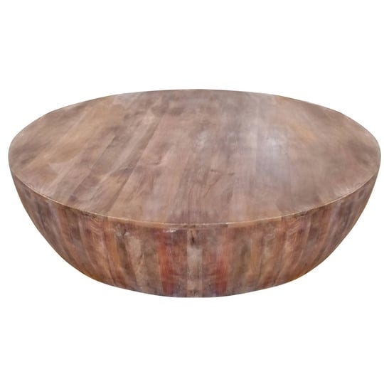 the-urban-port-handcarved-drum-shape-round-top-mango-wood-distressed-wooden-coffee-table-brown-1