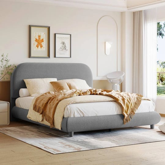 teddy-fleece-full-size-upholstered-platform-bed-with-thick-fabric-headboard-solid-frame-and-stylish--1