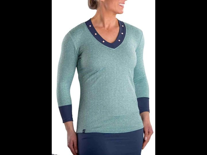 swingdish-womens-nessa-heather-long-sleeve-golf-top-xl-teal-1