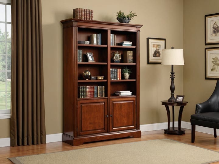 Narrow-Bookcase-With-Doors-6