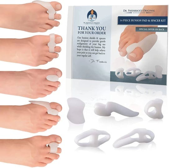 dr-fredericks-original-14-piece-bunion-pad-spacer-kit-7-pairs-of-soft-gel-1