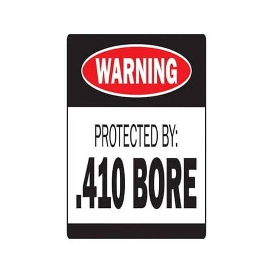 protected-by-410-bore-warning-decal-ammo-shotgun-pistol-gun-bullet-revolver-size-5-x-7-other-1