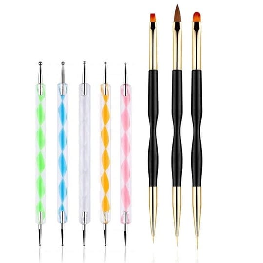 fulinjoy-5pcs-dotting-pens-with-3-pcs-nail-painting-brushes-nail-art-design-tools-1