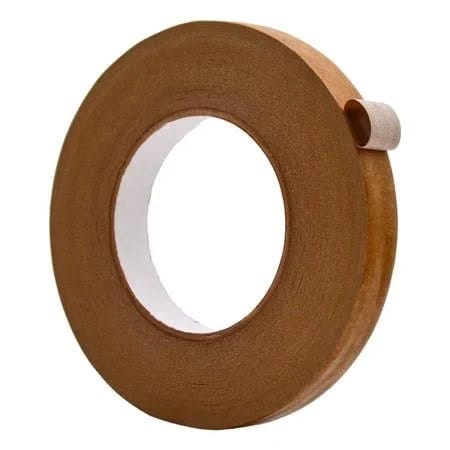 Wod Tape Kraft Flatback Paper Packaging Tape (1/2 inch x 60 yards, Brown) | Image