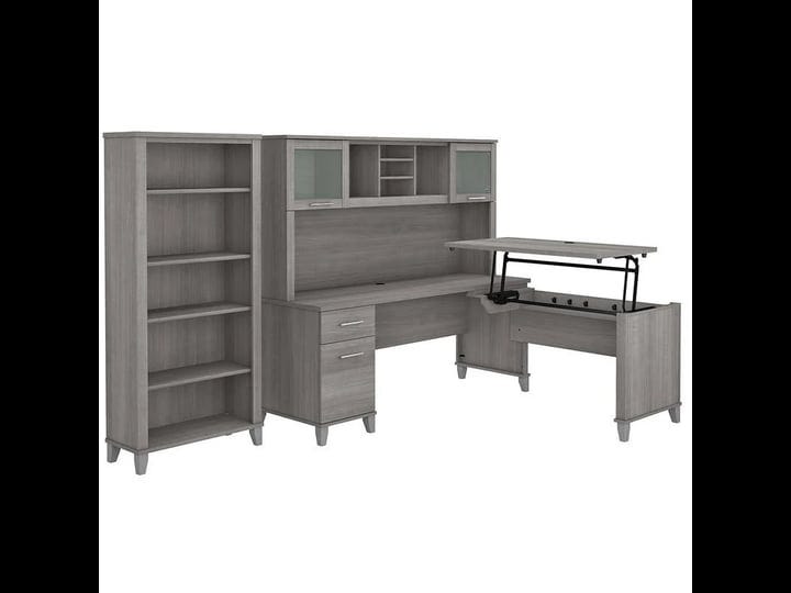 urbanpro-sit-to-stand-l-desk-with-hutch-and-bookcase-in-gray-engineered-wood-1