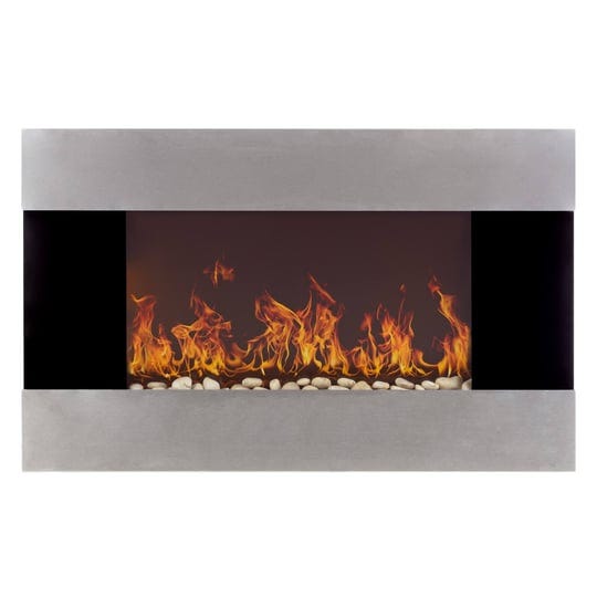 northwest-stainless-steel-electric-fireplace-with-wall-mount-remote-1