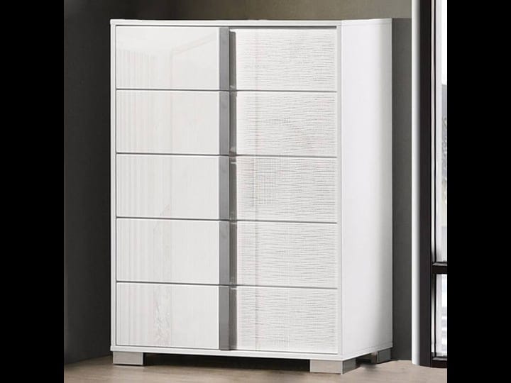 best-quality-b750-5-drawer-chest-white-lacquer-metal-1