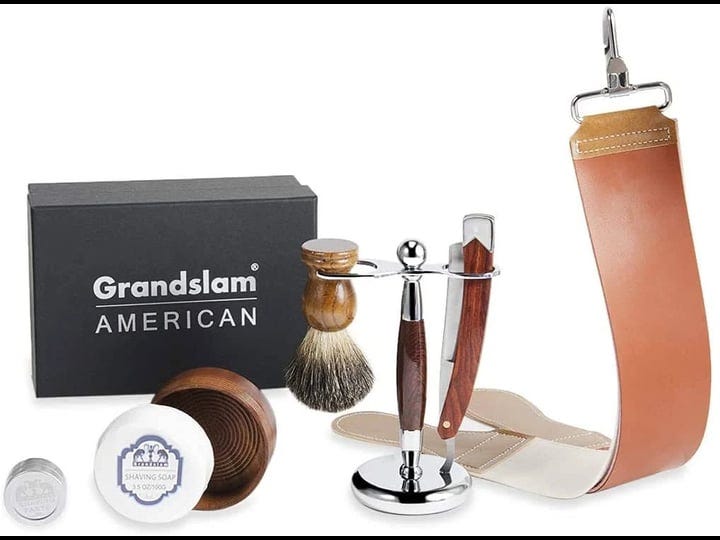 grandslam-men-straight-shaving-razor-badger-hair-brush-stand-holder-leather-strop-soap-bowl-1