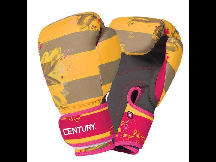 century-strive-washable-boxing-glove-floral-negative-yellow-10-oz-1