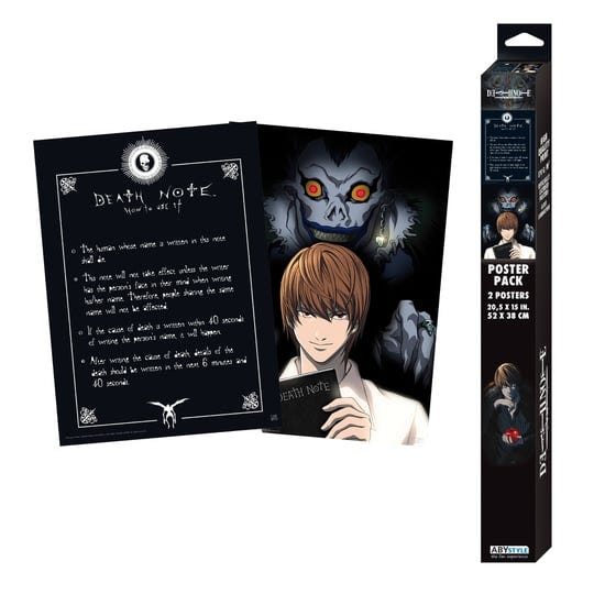 death-note-light-death-note-boxed-poster-set-1