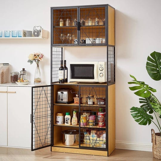 javlergo-72-kitchen-pantry-cabinet-with-door-and-shelves-tall-kitchen-hutch-cabinet-with-microwave-s-1