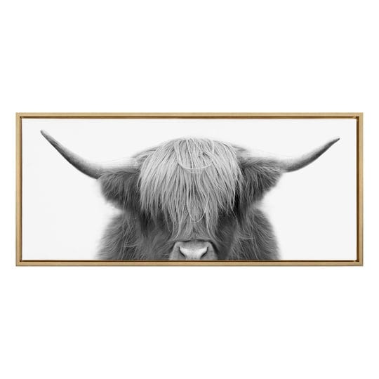 kate-and-laurel-sylvie-hey-dude-highland-cow-framed-canvas-by-the-creative-bunch-studio-18x40-bright-1