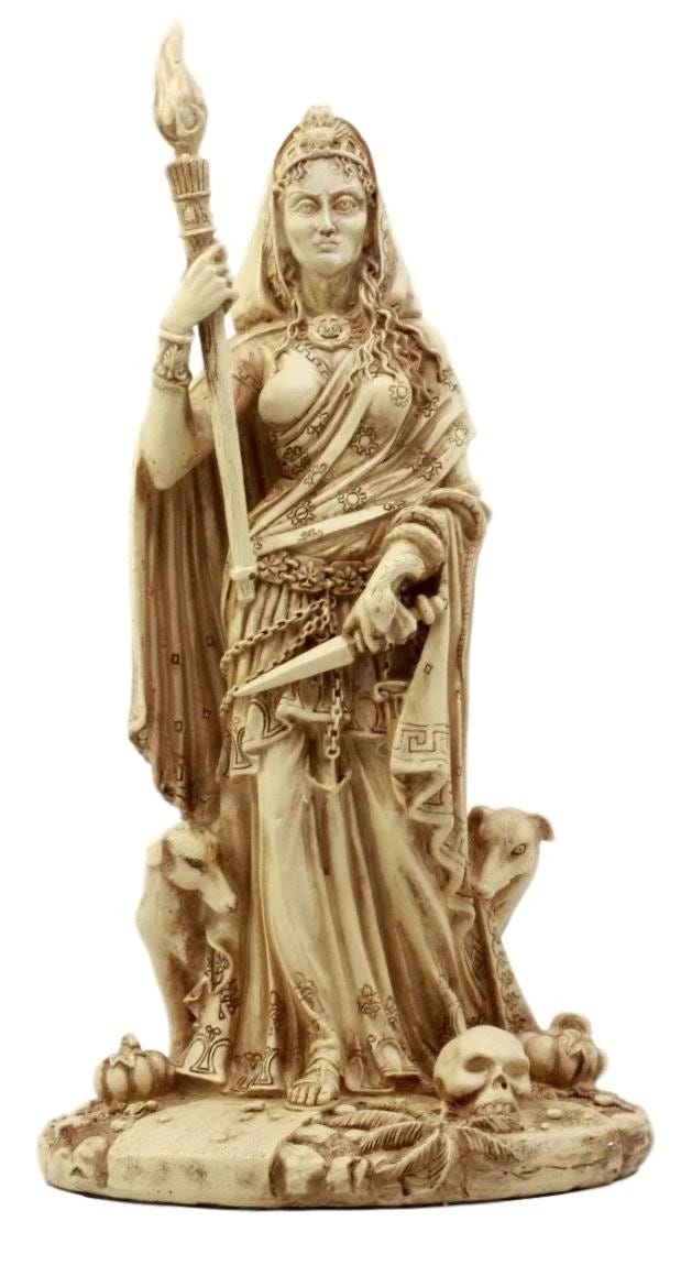 Ebros Gift Greek Goddess Hecate Statue: Necromancer and Witch of Magic | Image