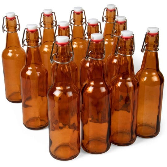 16-oz-amber-glass-grolsch-beer-bottles-pint-size-airtight-seal-with-swing-top-flip-top-stoppers-supp-1