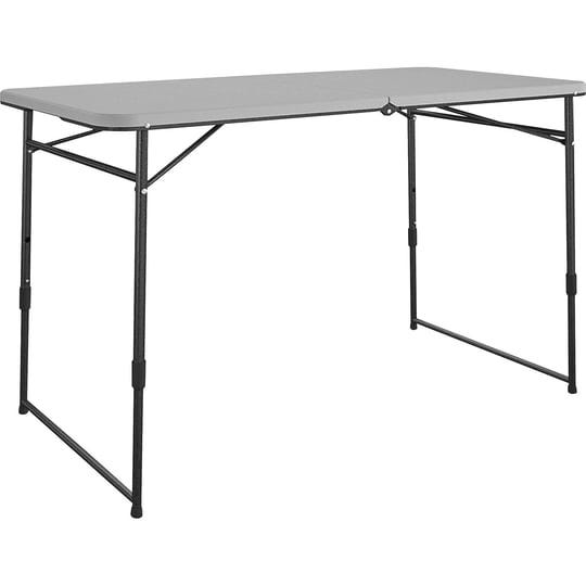 cosco-4-ft-fold-in-half-portable-utility-table-indoor-outdoor-in-gray-1