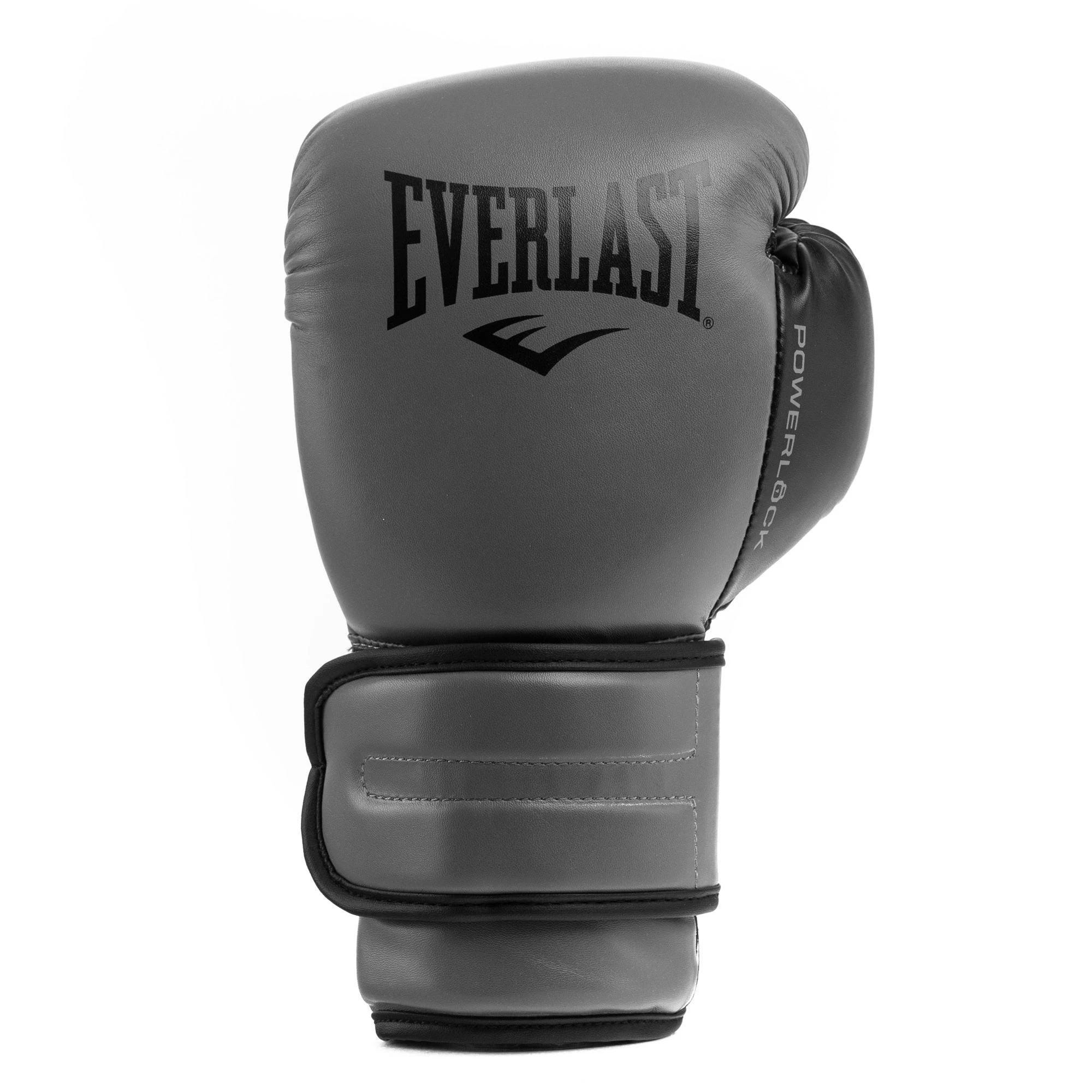 Everlast PowerLock 2: Men's 14 oz. Grey Boxing Gloves | Image