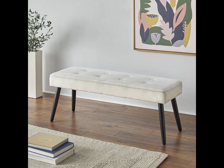 tms-ezra-tufted-upholstered-bench-white-velvet-1