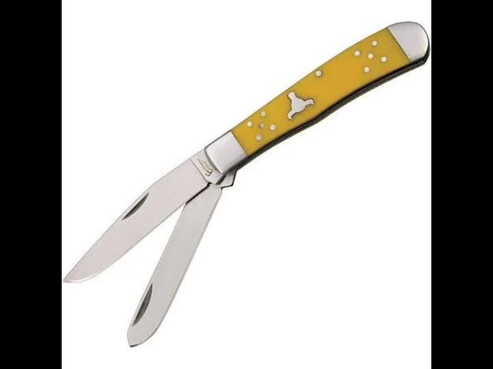 cattlemans-cutlery-trapper-3-25-in-blade-yellow-delrin-handle-1
