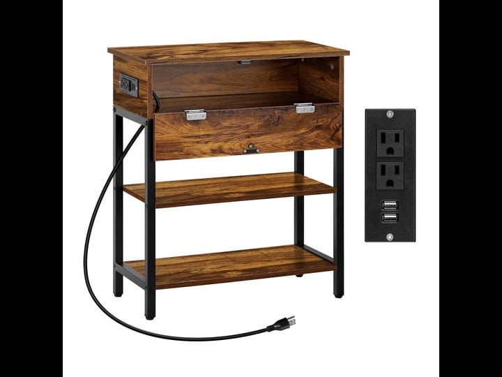 narrow-end-table-with-charging-station-sofa-side-table-with-storage-shelf-power-outlets-usb-ports-sm-1