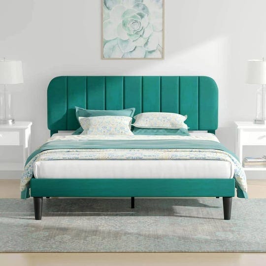 upholstered-bed-frame-queen-platform-bed-frame-with-adjustable-headboard-strong-wooden-slats-support-1