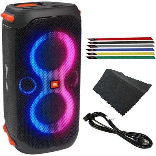 jbl-partybox-110-160w-portable-wireless-bluetooth-speaker-bundle-with-assorted-cable-ties-and-cleani-1