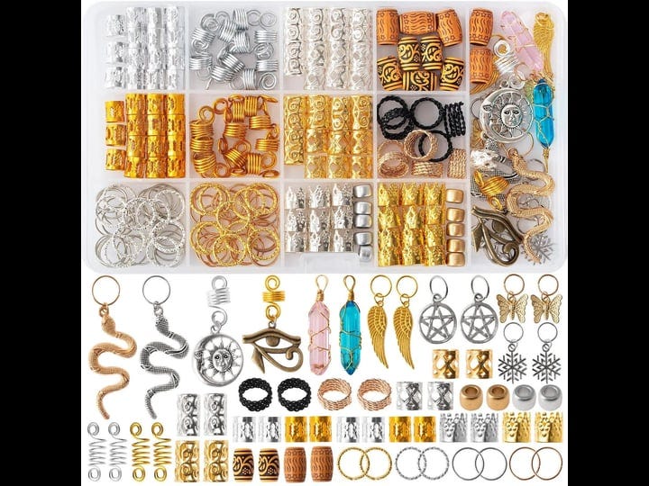 200pcs-hair-beads-jewelry-dreadlocks-gem-crystal-charms-metal-coils-rings-gold-and-silver-pendantsbr-1