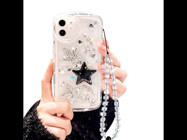 ownest-compatible-for-iphone-11-cute-glitter-3d-stars-crystal-heart-clear-with-design-aesthetic-wome-1