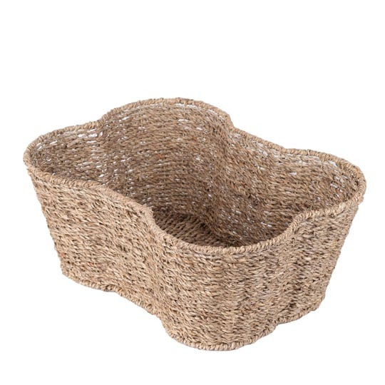 otterpets-toy-bin-for-pets-bone-shape-basket-seagrass-storage-handmade-dog-toy-bin-organizer-1