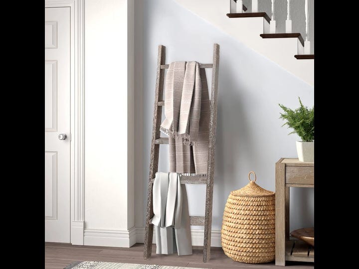 kiayaci-5-tier-blanket-ladder-for-the-living-room-rustic-vintage-ladder-shelf-boho-home-decor-ladder-1