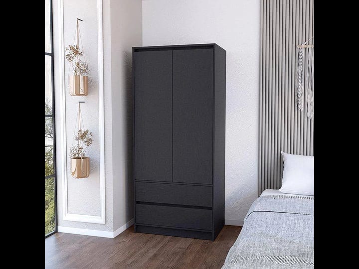 we-have-furniture-armoire-closher-two-drawres-black-finish-1