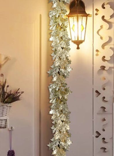 serene-spaces-living-glitter-light-gold-maple-leaf-garland-faux-fall-garland-for-thanksgiving-tables-1